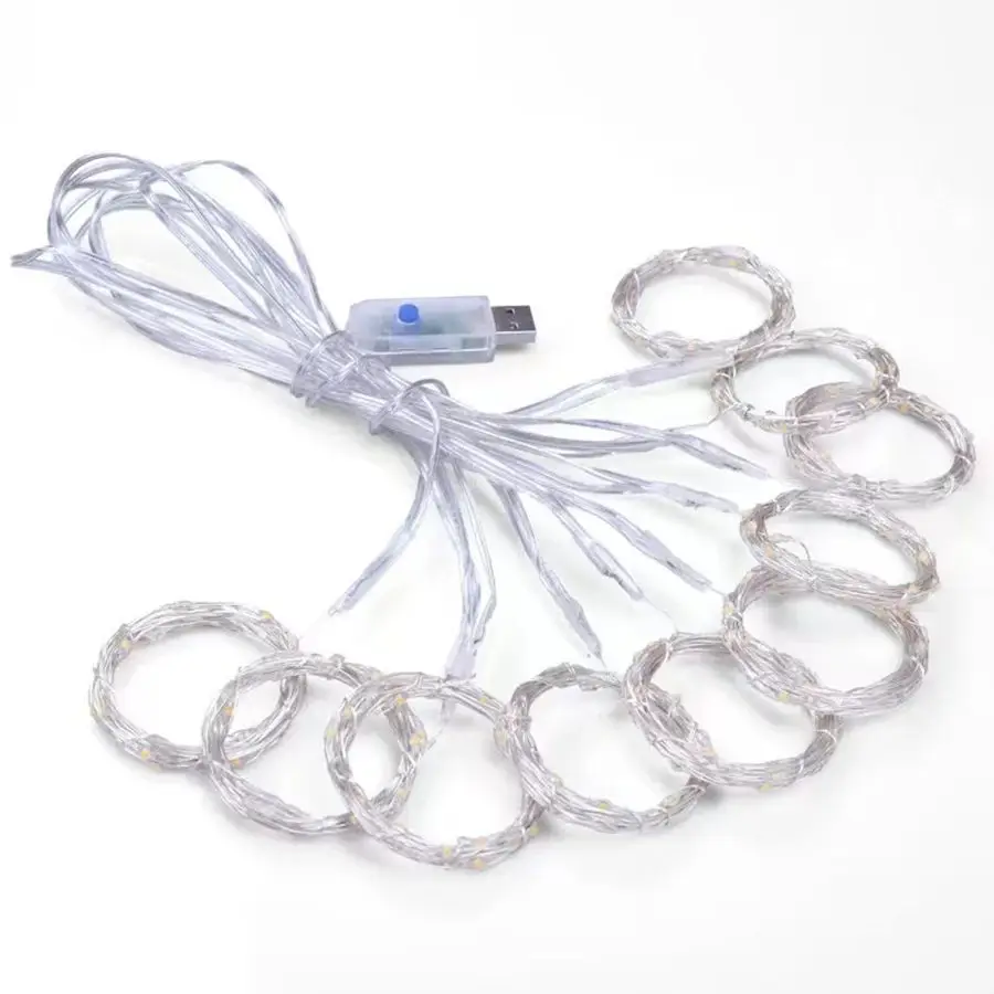 

Curtain Garland LED String Lights Festival Decoration 8 Modes USB Remote Control Fairy Light for Holiday Wedding Christmas Party