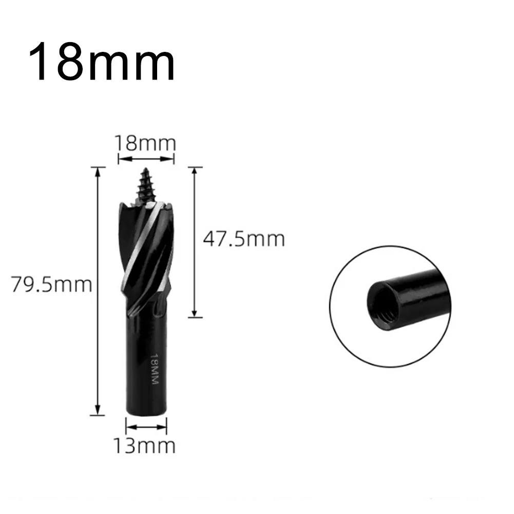 Precision Tool 13mm Round Handle Drill Bit Featuring Four Blades Designed for Efficient Chip Evacuation in Woodwork