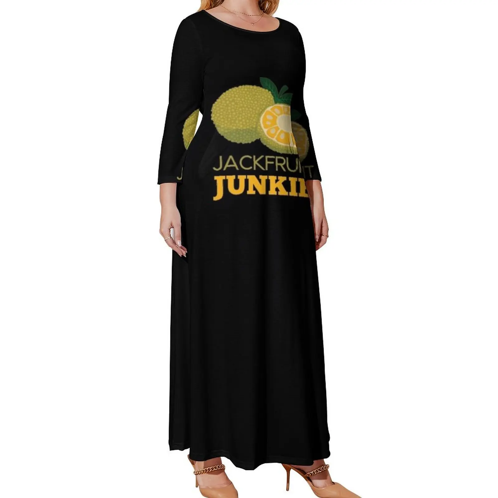 

Funny Vegan Jackfruit Junkie product Long Sleeved Dress elegant party dress for women 2024 women long dresses