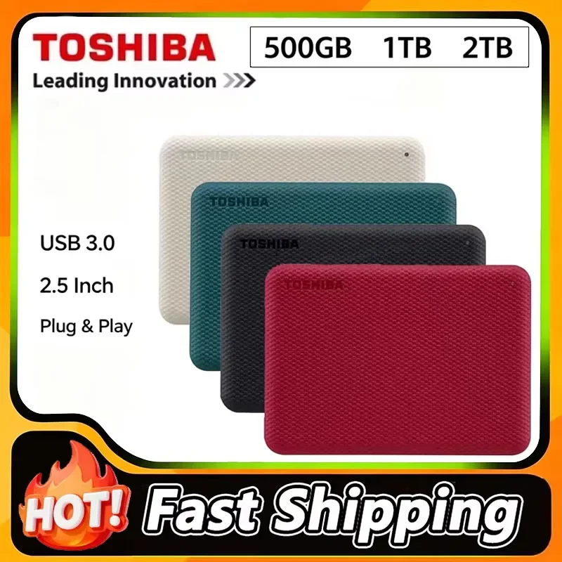 Toshiba Hard Drive Canvio Advanced V10 USB 3.0 2.5 Inch 1TB 2TB 4TB Portable External for Laptop Computer Pro Unit