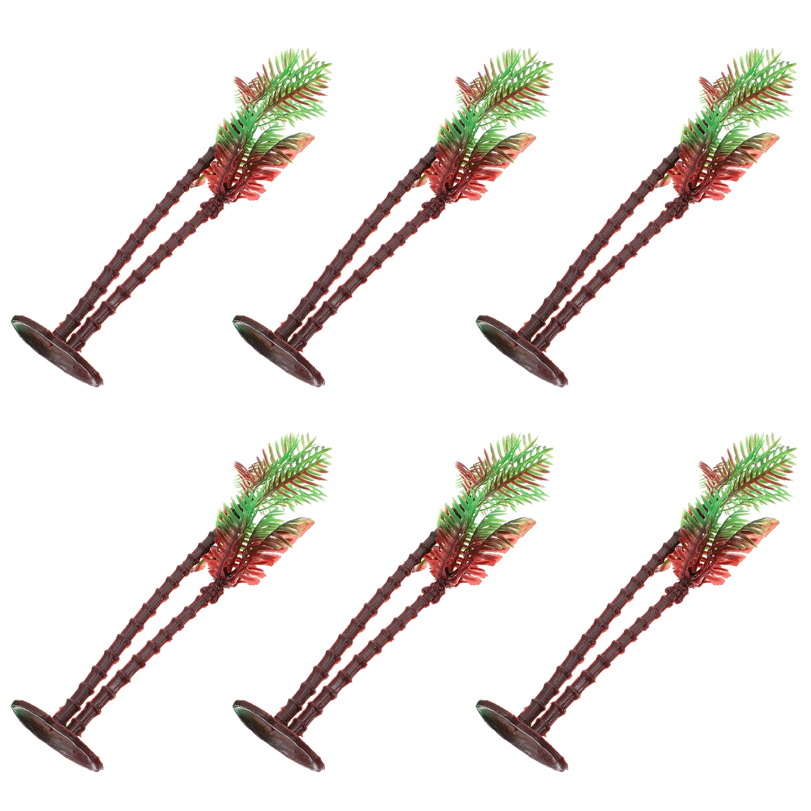 

20 PCS Coconut Tree Ornament Simulation Miniature Model Number Palm Plastic Table Decoration