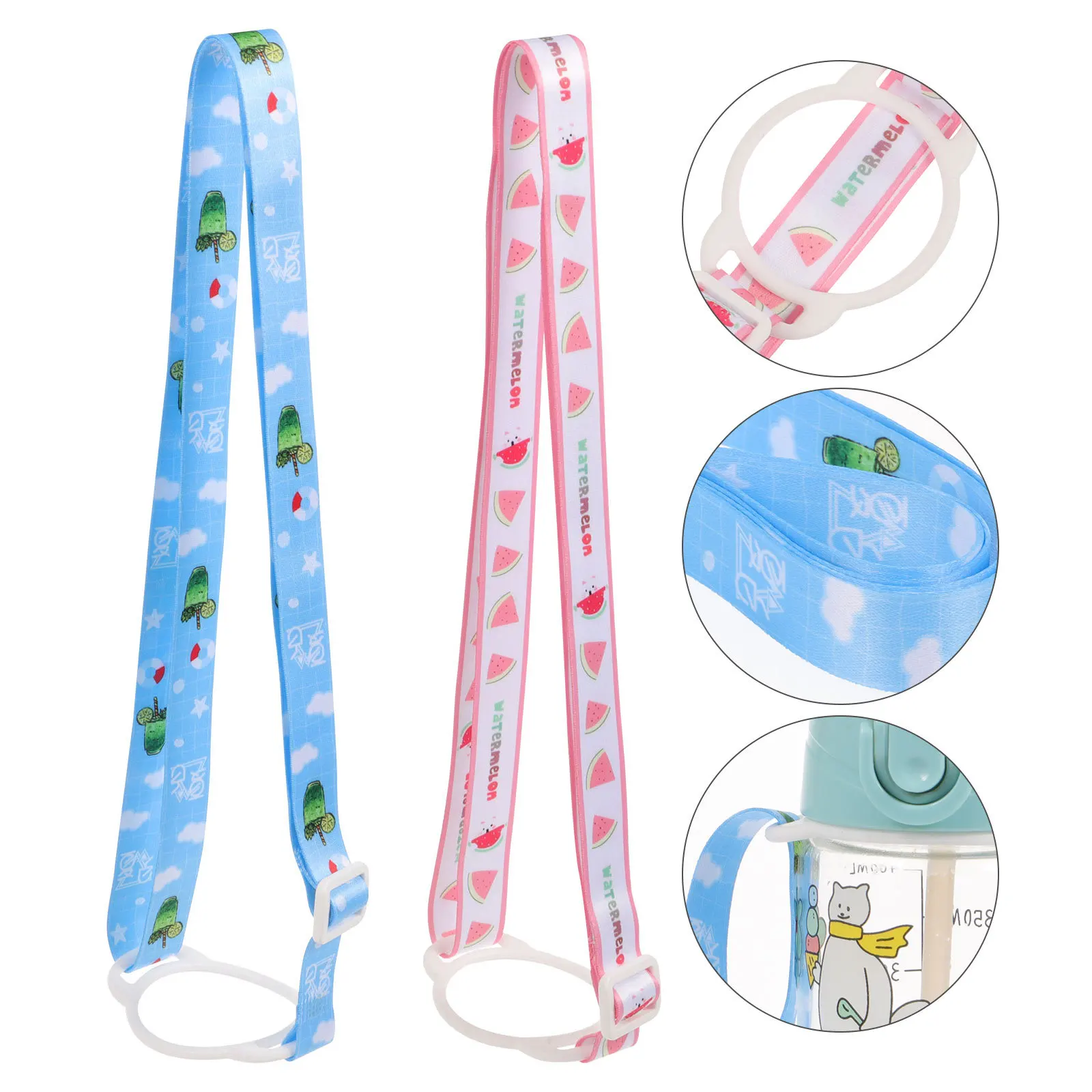 

2pcs Water Bottle Carrier Strap Adjustable Wear-Resistant Sling For Hiking Camping Trekking Outdoor Travel Kettle Holder