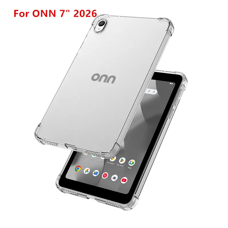 Transparent Case For Walmart ONN 7 inch 2026 Protective Case Thickened Airbag Silicone soft TPU Cover Back Funda Tablet cases