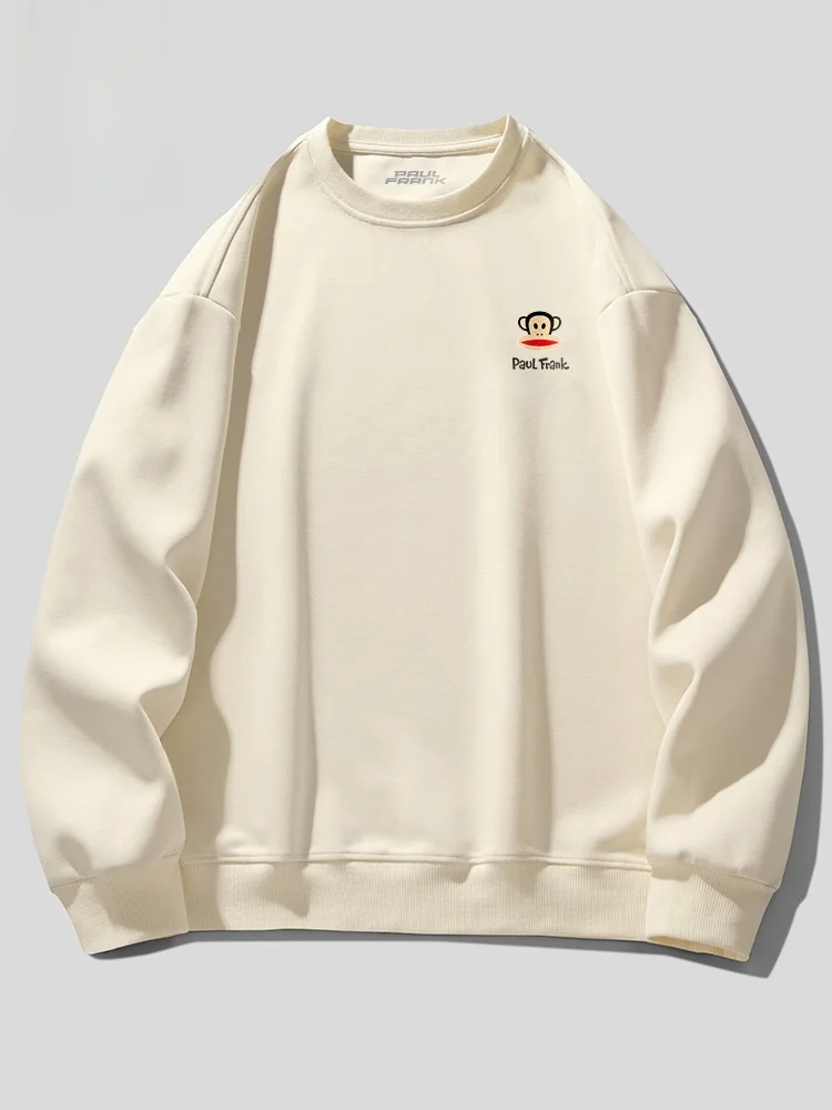 

PaulFrank Heavyweight round Ne Sweatirt Men's Autumn Color Trendy Loose Base Layer Top Cotton Polyester Blend