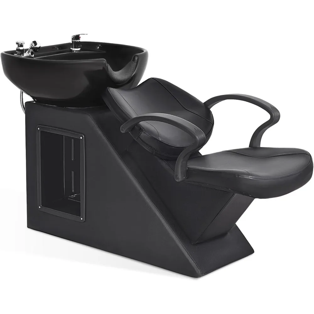 

Ceramic Bowl Shampoo Barber Chair Backwash Sink Barber Chair for Beauty Salon Spa Unit Station