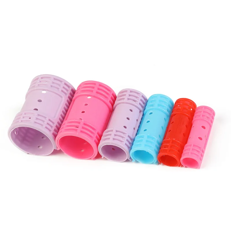 6-14pcs/set Heatless Hair Curler Rollers Large Grip Clips Lazy Curlers Hairdressing DIY Hair Styling Tool for Women Random Color