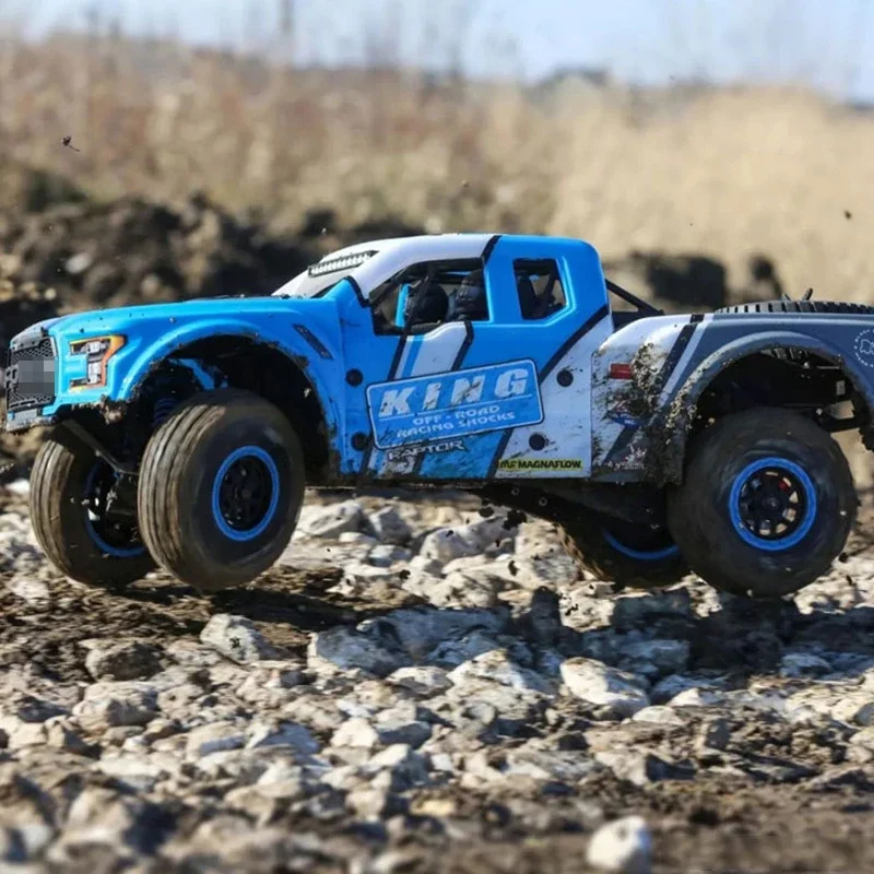 1/10 RC Auto 4WD RTR Afstandsbediening Korte Vrachtwagen V2 Rapturale RC Simulatie Model Auto Snelheid 80 KM/H Rc Crawler Jongen Speelgoed