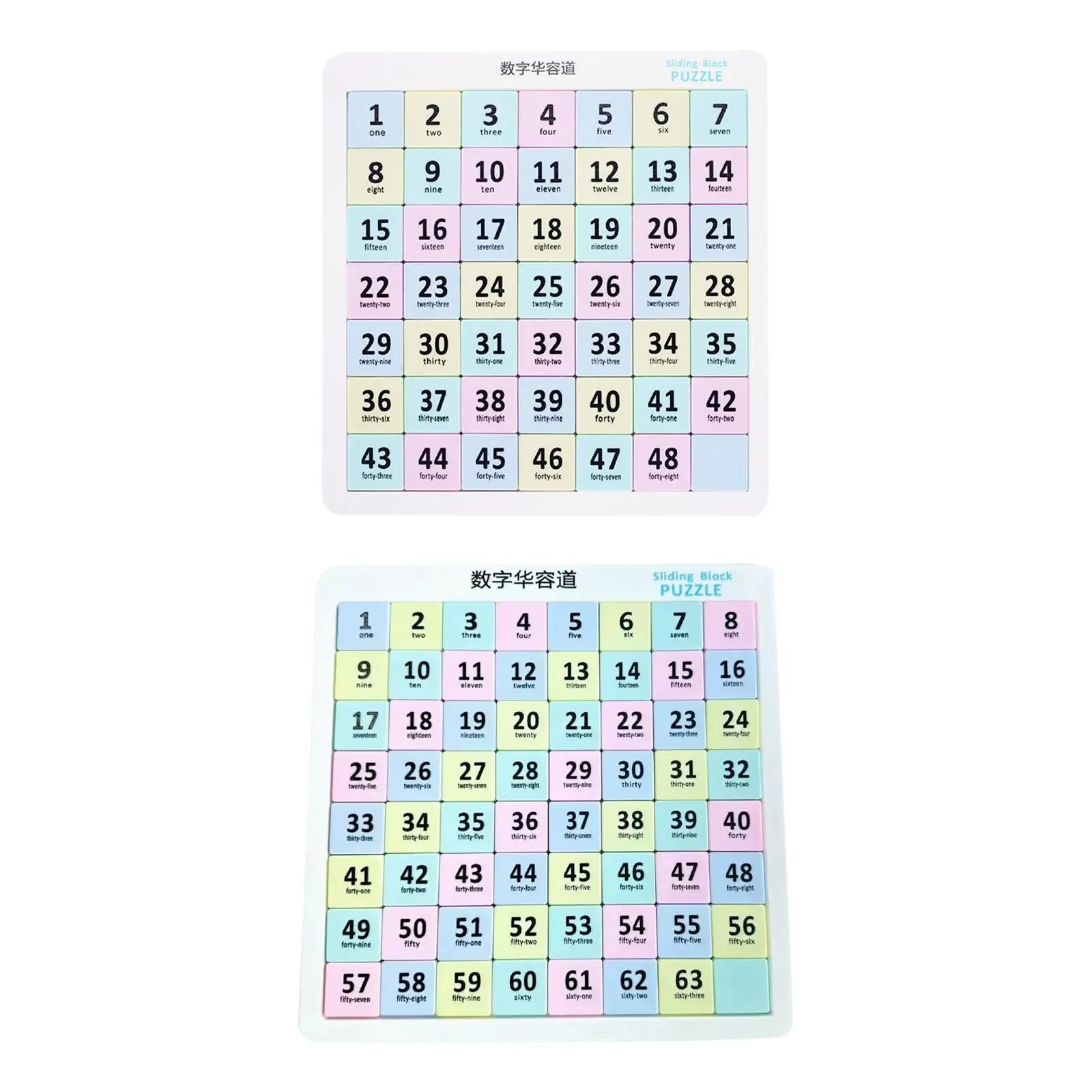 

Number Sliding Puzzle Portable Travel Games Learning Educational IQ Game Intelligence for Children Kids Boys Girls Party Favors