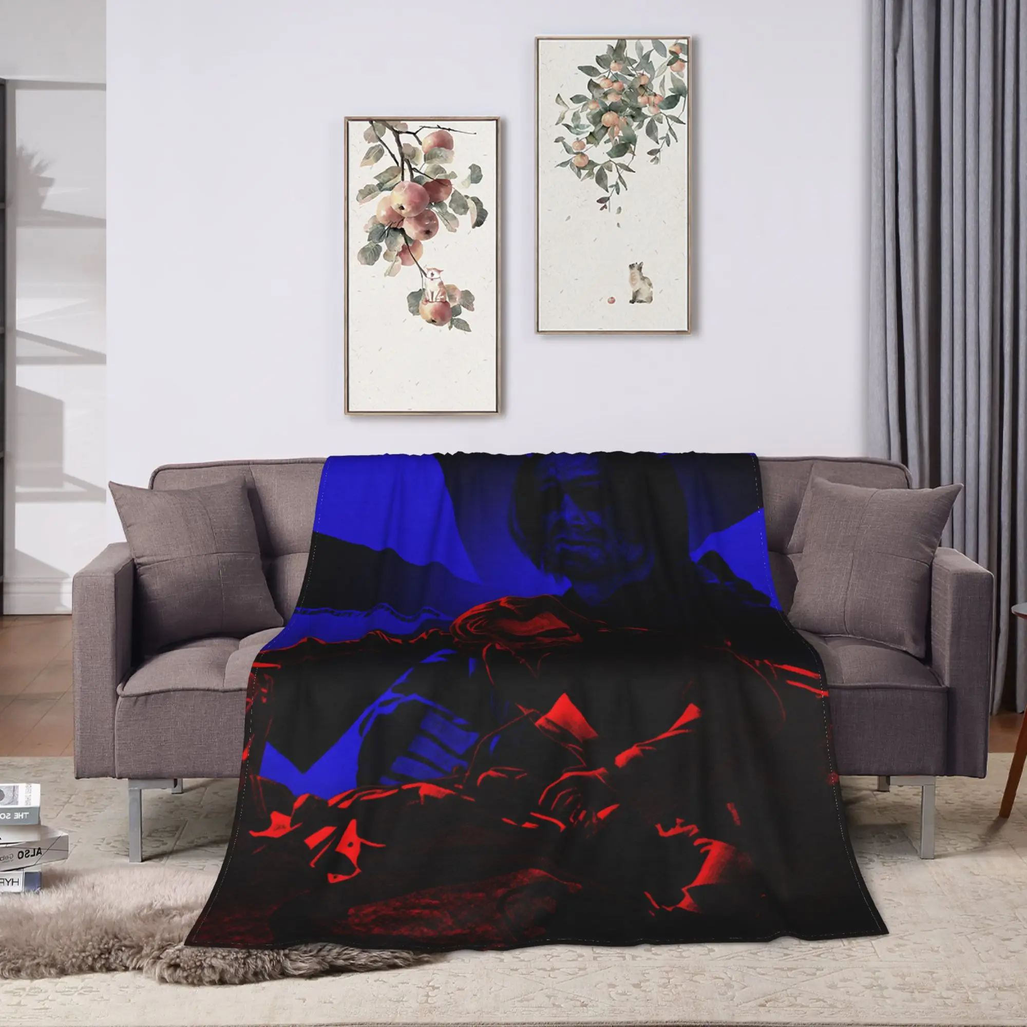 Bucky Barnes Winter Soldier Blankets  Camping Flannel Throw Blanket For Bedroom Warm Soft Design Quality Bedspread Gift