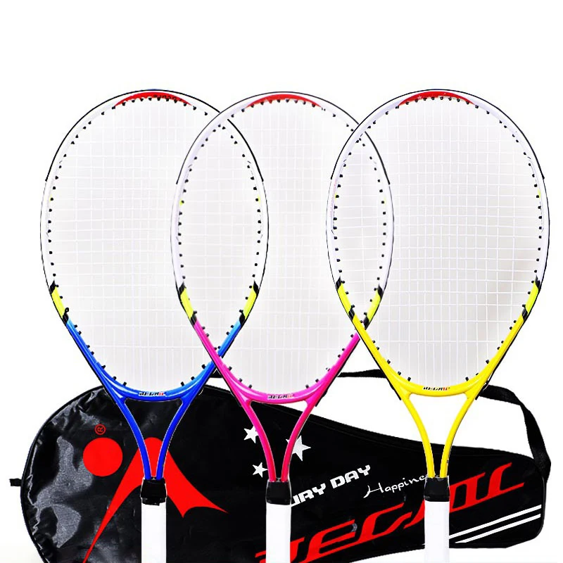 Spezieller Tennis schläger für Teenager 23-Zoll-Tennisschläger aus Aluminium legierung, starker Nylon draht für das Kinder training