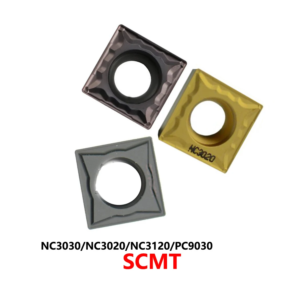 

Original SCMT09T304 SCMT09T308 SCMT120404 SCMT120408 C25 HMP NC3030 NC3020 NC3120 PC9030 Carbide Inserts CNC Blades SCMT 120404