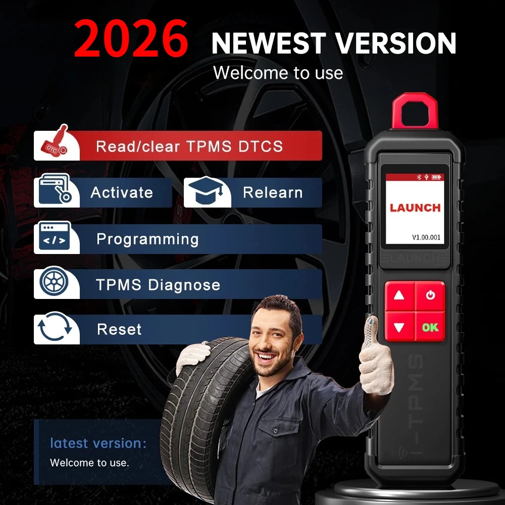 Launch X431 I-TPMS TPMS Programming Tool Tire Pressure Scanner Activation Diagnostic Relearn Clone Tool 315/433 Mhz for All Cars