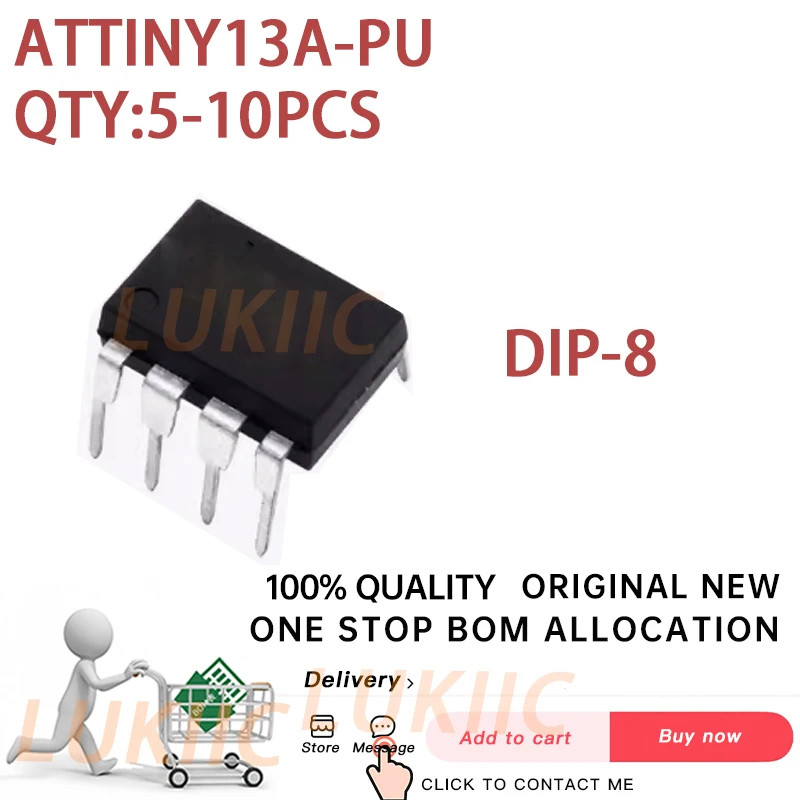 (5PCS) 100% New ATTINY13 ATTINY13A TINY13A ATTINY13A-SSU ATTINY13A-SU SOP-8 ATTINY13A-PU ATTINY13A-PU ATTINY13A PU DIP-8