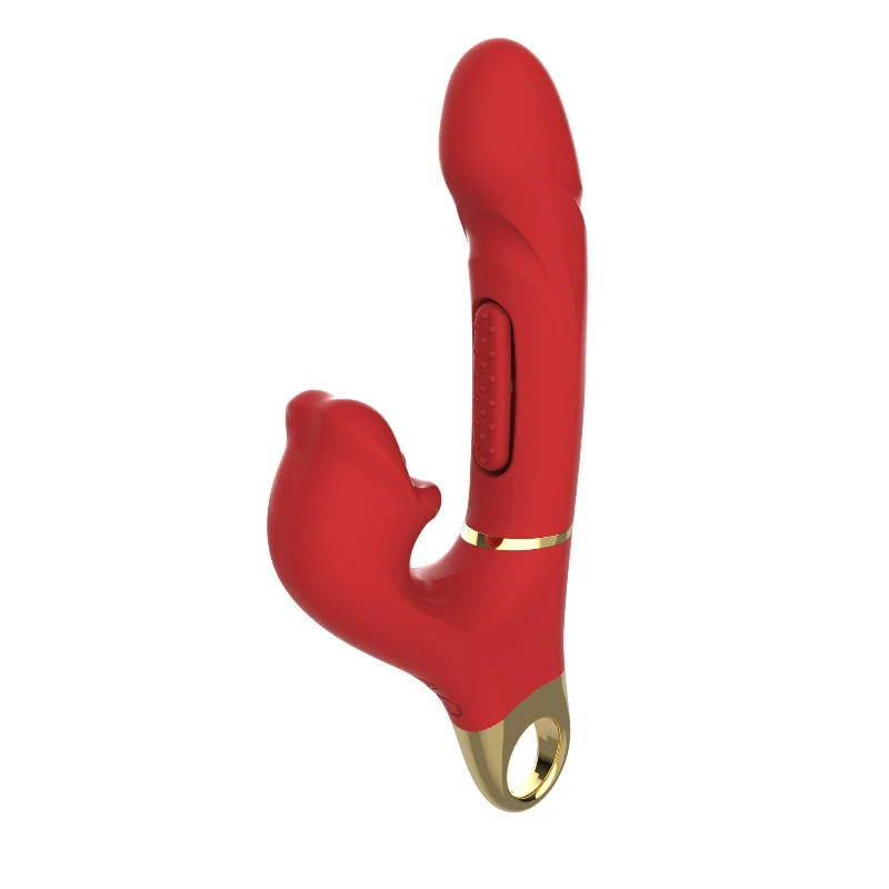 Female Masturbator Automatic Biting Tongue Licking clitoris Double Beating Vibration Orgasm God Massager Adult Sex Products