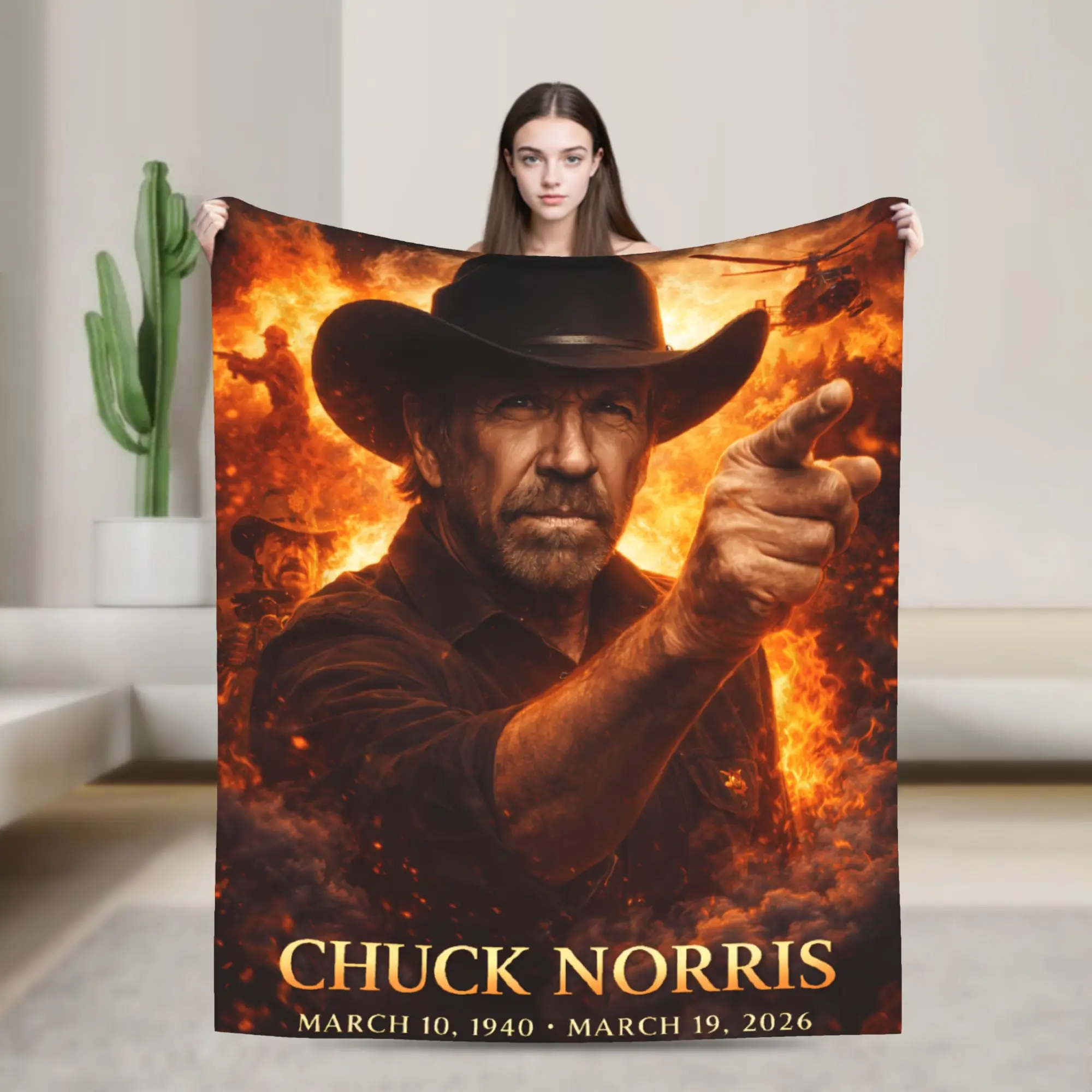 Chuck Norris Flannel Blanket  Soft Warm Bedding Throws for Home Decor Travel Novelty Bedspread Sofa Bed Cover