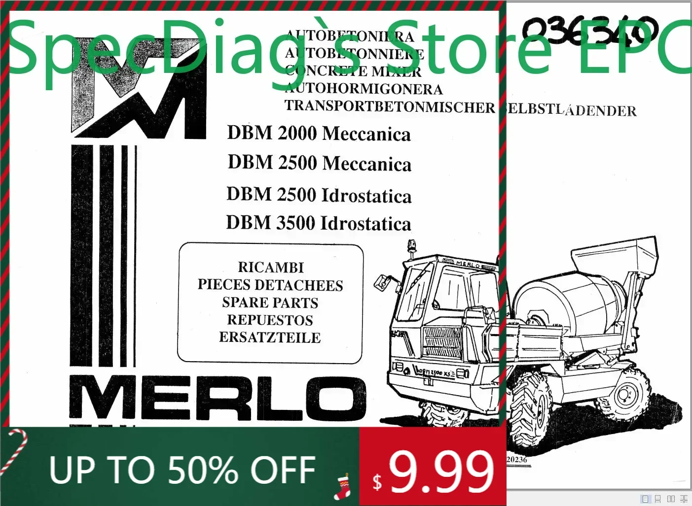 

SpecDiag Merlo Новый обновленный каталог запчастей 2023, 1,37 ГБ PDF