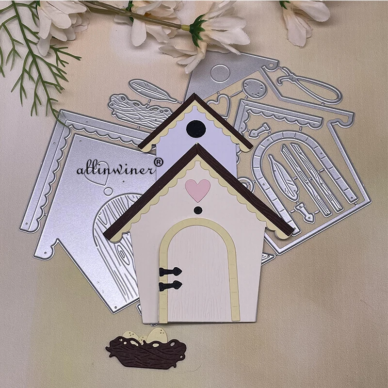 3D House decoration Metal Cutting Dies Stencils Die Cut for DIY Scrapbooking Album Paper Card Embossing