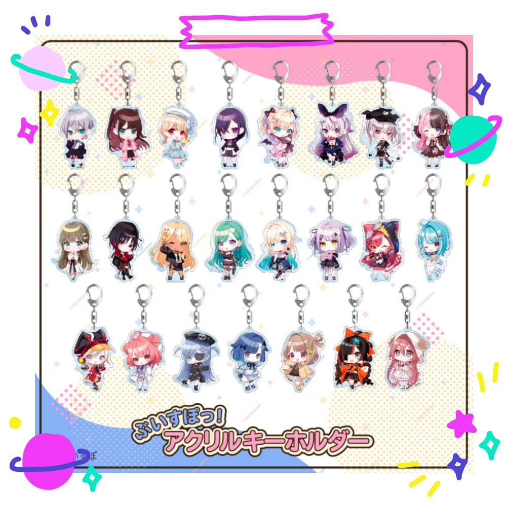 Anime VSPO! SHOWDOWN Acrylic Keychain Model Cosplay Charm Characters Ornament Accessories Goods Collection