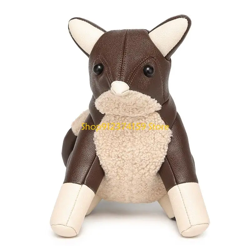 G5AE Modern Dog Shaped Crossbody Purse Practical PU Leather Ample Capacity Shoulder Bag Evening Handbag For Essential