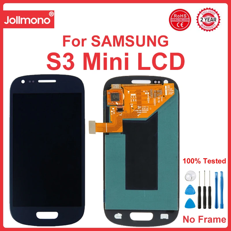 S3 Mini Display Screen, for Samsung Galaxy S3 Mini i8190 i8195 i8200 Lcd Display Touch Screen Digitizer Assembly Replacement