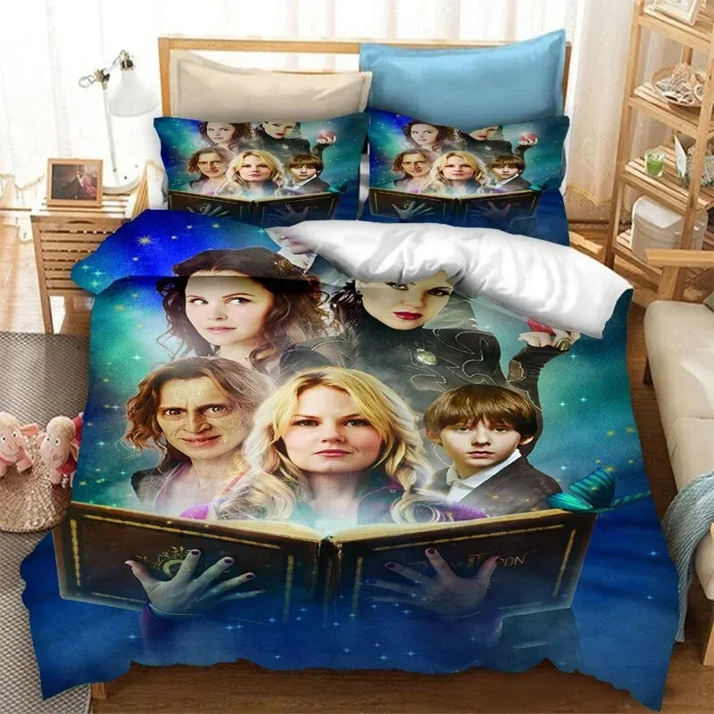 

3D Printed Once Upon A Time Bedding Set Pillowcase Duvet Cover Double Twin Full Queen King Adult Kids Bedclothes Quilt Cover