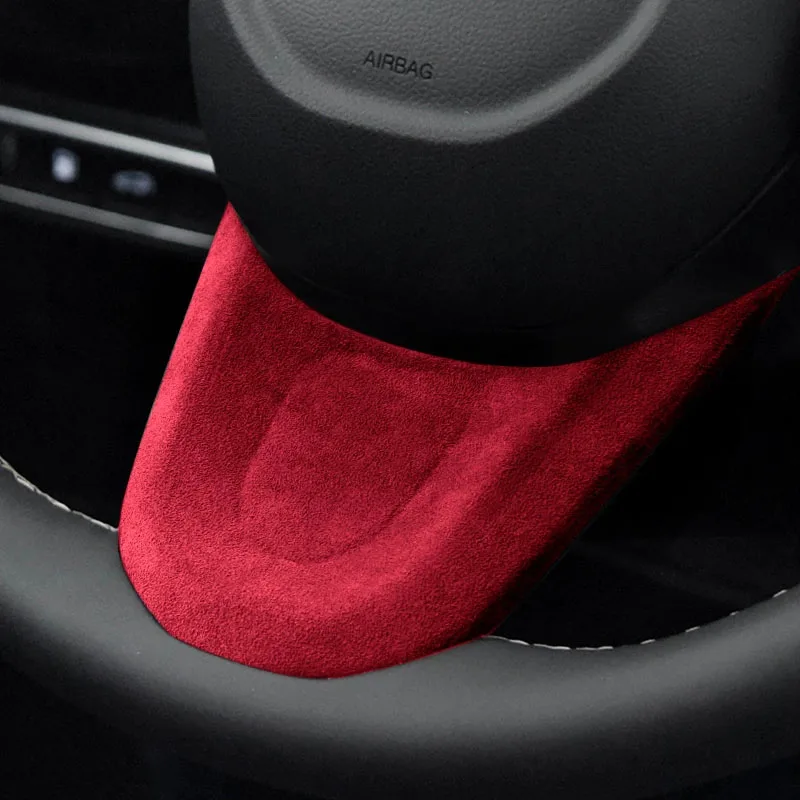 

Made of Alcantara Suede Steering Wheel U-shaped Cover For GAC Trumpchi GS8 2022 2023 2024 2025
