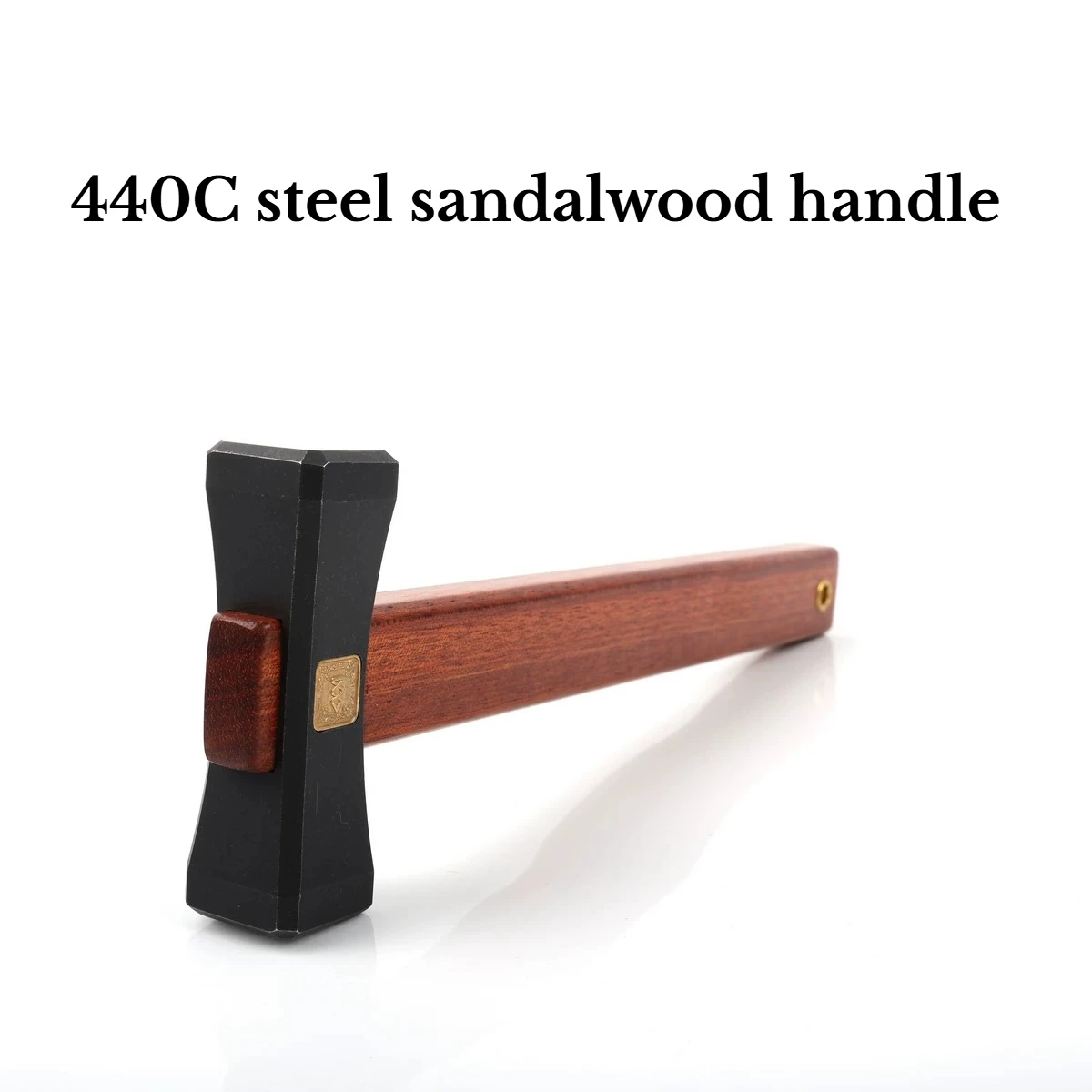 440C Steel Multifunctional Manual Hammer Blood Sandalwood Handle Household Outdoor Emergency Tool