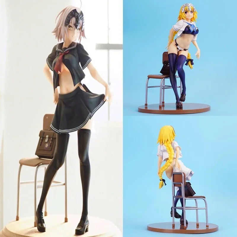 

22CM Fate/stay Night Sailor Suit Alter White and Black PVC Statue Models Boys Collectible Ornament Doll Toys Gifts