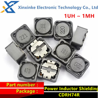 10PCS CDRH74R Power Inductor Shielding 7*7*4 CD74 100/150/220/330/470UH SMD Inductors 2.2/4.7/6.8/10/15/22/47/68UH 2R2 4R7 6R8