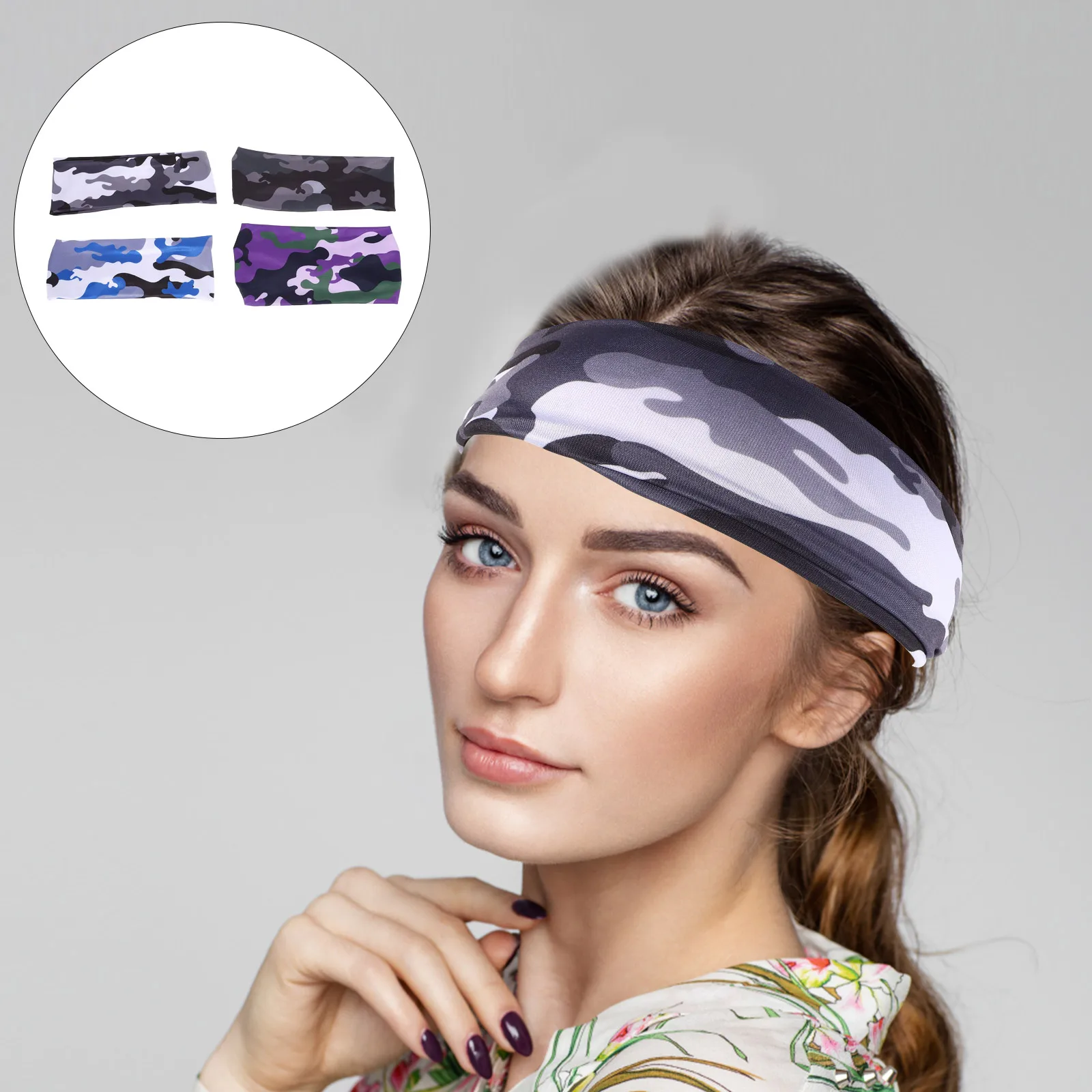 

4 Pcs Fitness Sweating and Antiperspirant Belt Girls Headband Sports Headbands Cloth Boy Athletic Sweatbands Hairband