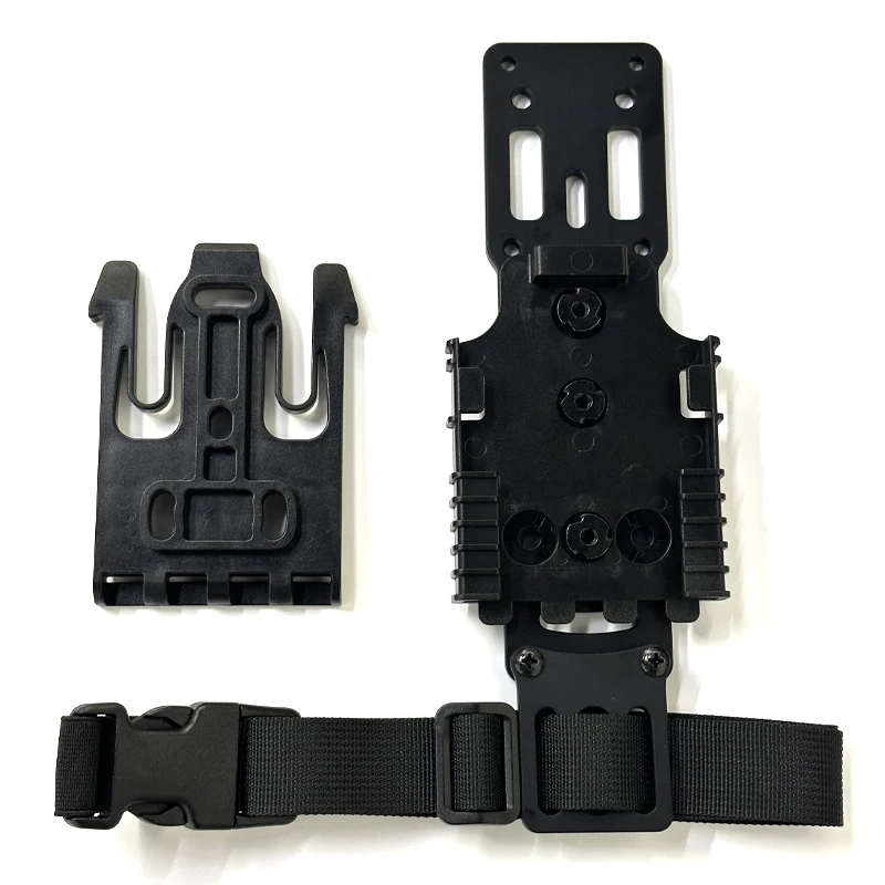 Tactical Modular Holster Adapter with QLS kit, Drop Leg Holster Platform with Leg Strap Police Gear