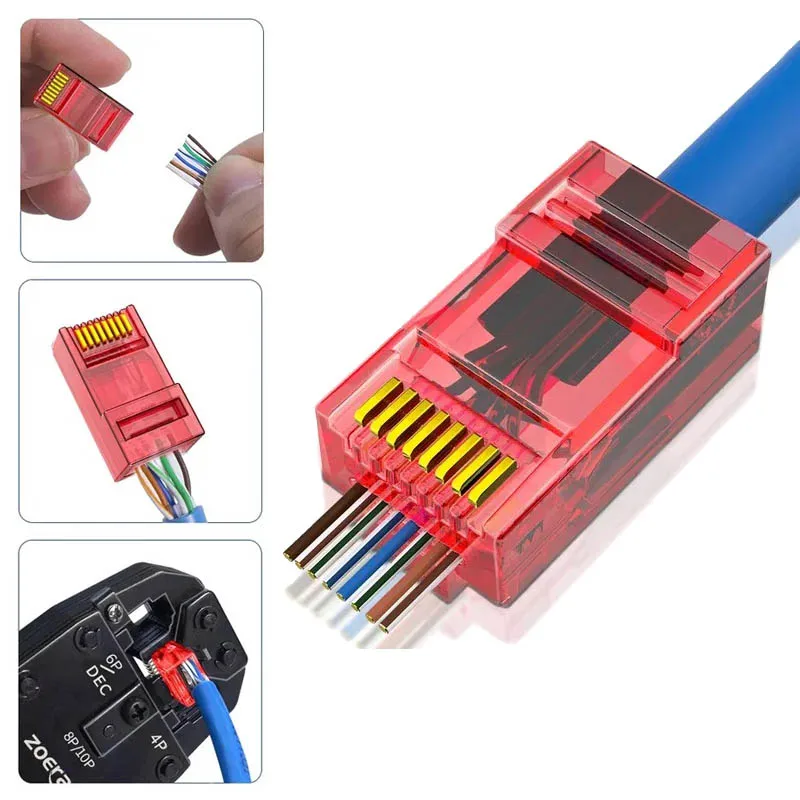 50-Pack RJ45 Cat6 P…