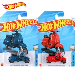 Hot Wheels-coche Vespa 90 SS Super Sprint para niños, juguetes de motocicleta, aleación 1/64, vehículos fundidos a presión, regalo de motocicleta, Original, 24M