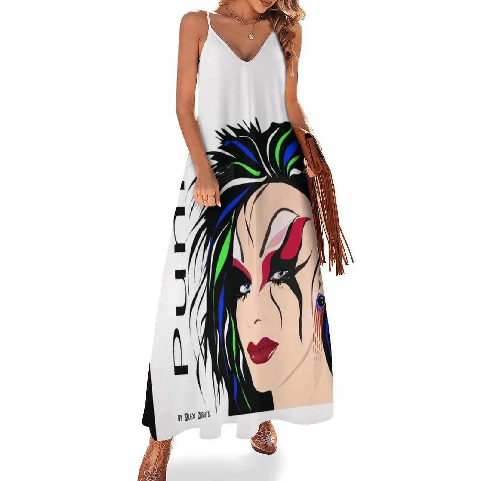 

PUNK Sleeveless Dress women's clothing trend 2025 Bridesmaid dress woman Dress