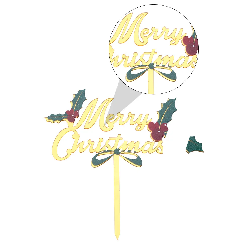 ท็อปเปอร์เค้กคริสต์มาสอะคริลิค 5 ชิ้น ของตกแต่งเค้กคัพเค้กสุดสร้างสรรค์ ของตกแต่งเค้กคริสต์มาส ท็อปเปอร์อาหาร ท็อปเปอร์ขนมหวาน ท็อปเปอร์คัพเค้ก