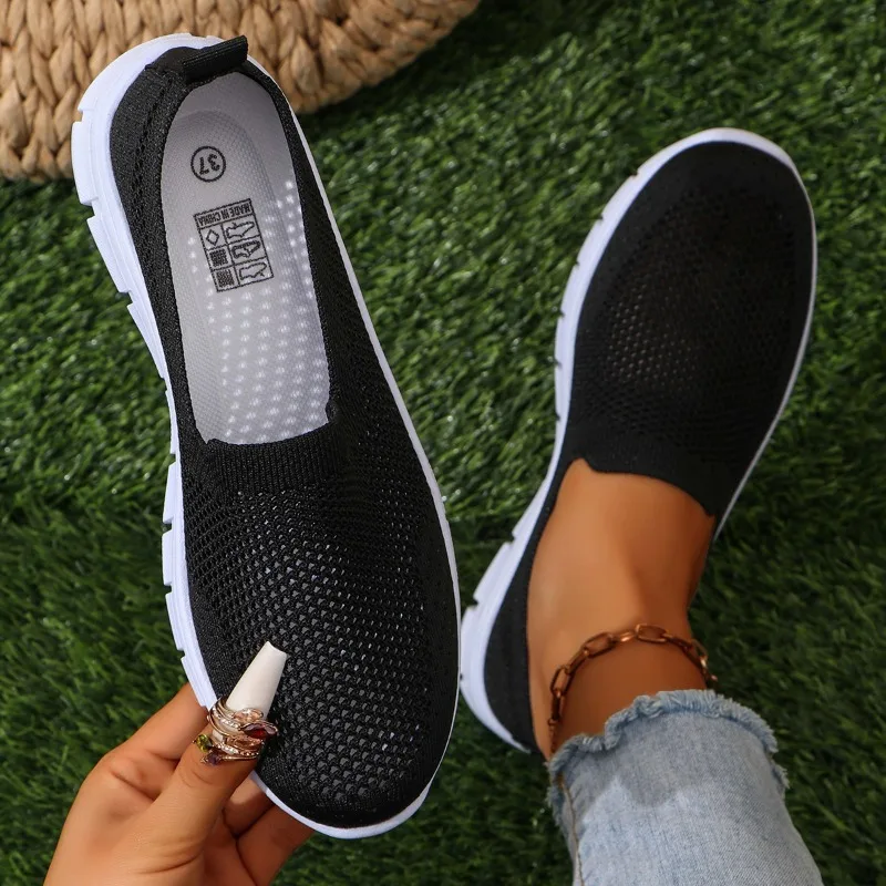 Women Sneakers New Summer Lightweight Shoes for Women Casual Flat Sneakers Plus Size Loafers Anti Slip Tennis Sneakers Women