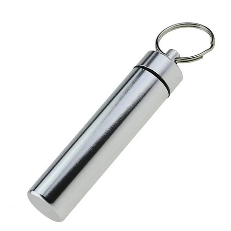 Waterproof Pocket Toothpick Holder Seal Bottle Eco-Friendly Ultralight Portable Aluminum Alloy Pill Case Container For Travel