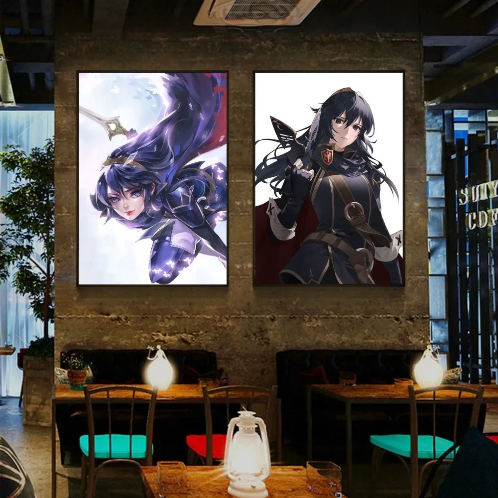 F-Fire Emblem Lucina Poster Poster Stickers Art Wall Murals Decor Game Room Decor Gifts Kawaii HD Painting Cat Cars