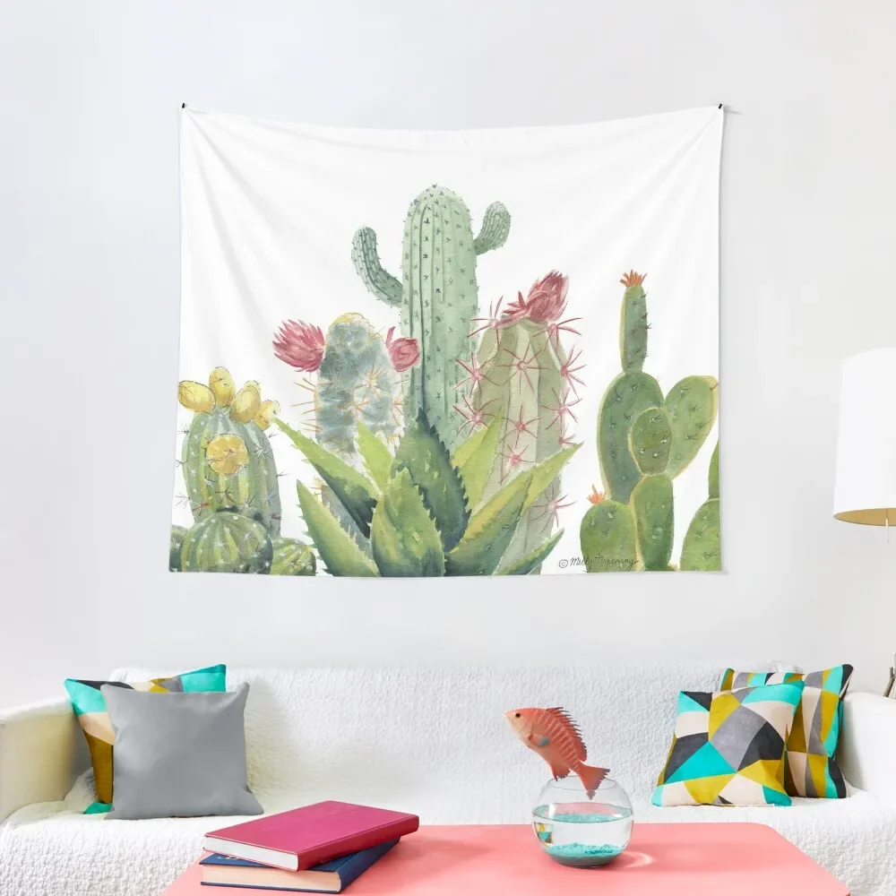 

Cactus Watercolor Tapestry Anime Decor Luxury Living Room Decoration Carpet Wall Hanging Wall Tapestry