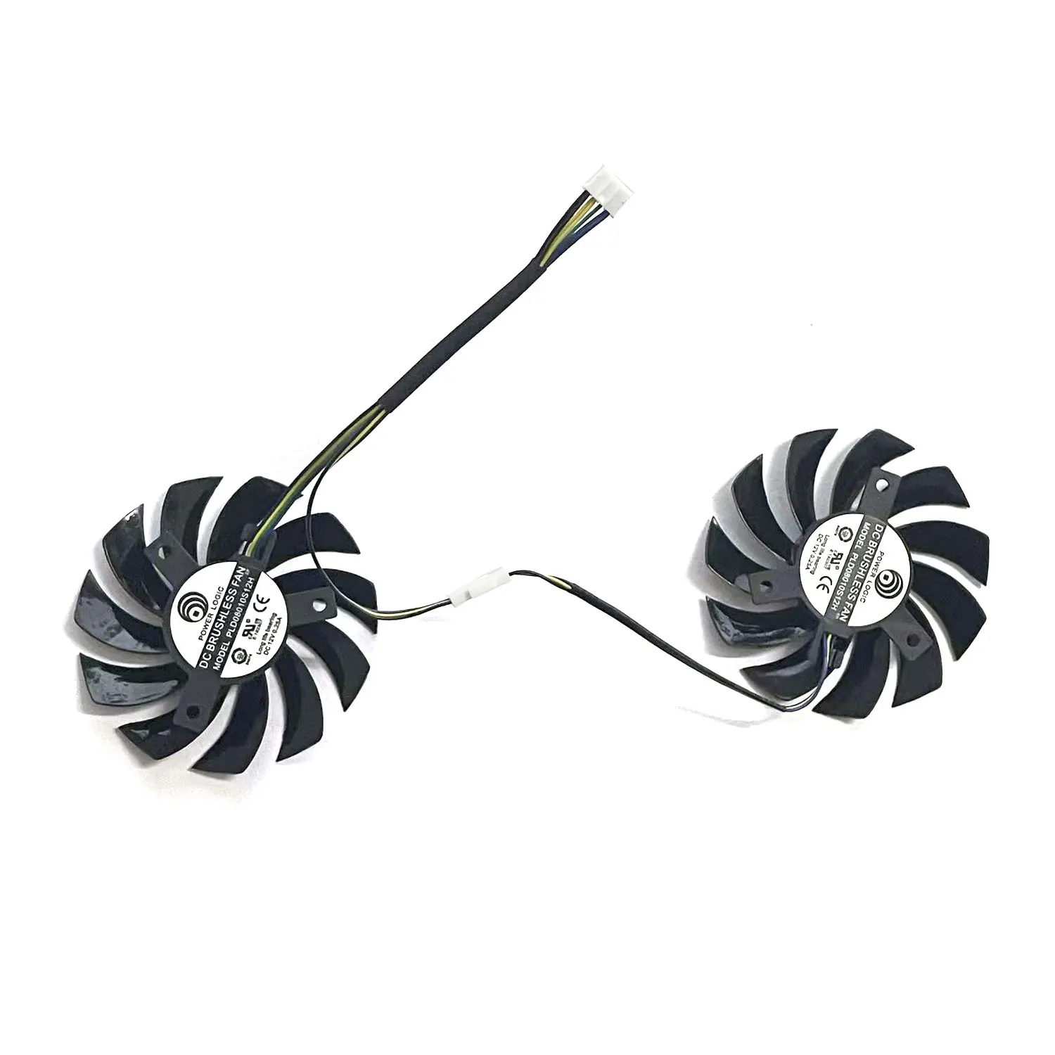 

2FAN 4PIN 75MM PLD08010S12HH DC 12V 0.35A suitable for MSI GTX 460 560 570 Twin frogr ii Zotac GTX770 cooling
