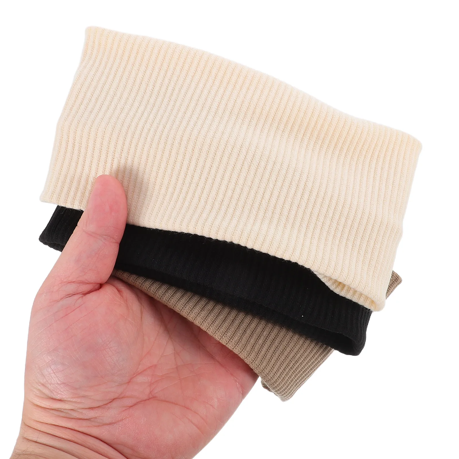 3Pcs Wide Elastic Hairband Stretch Fabric Knit Turban Headband Non Slip Workout Sports Gym Running Hair Wrap for Women