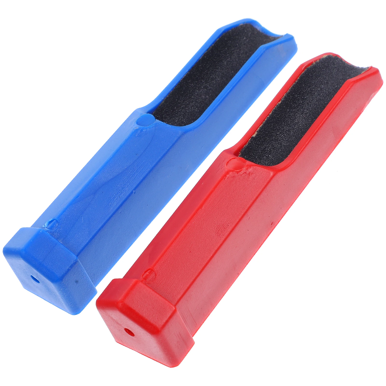 2pcs Billiard Cue Tip Tool Plastic Trimmer Cue Tip Repair Burnisher Pool Stick File Portable Sander For Billiard Pool Chess Card