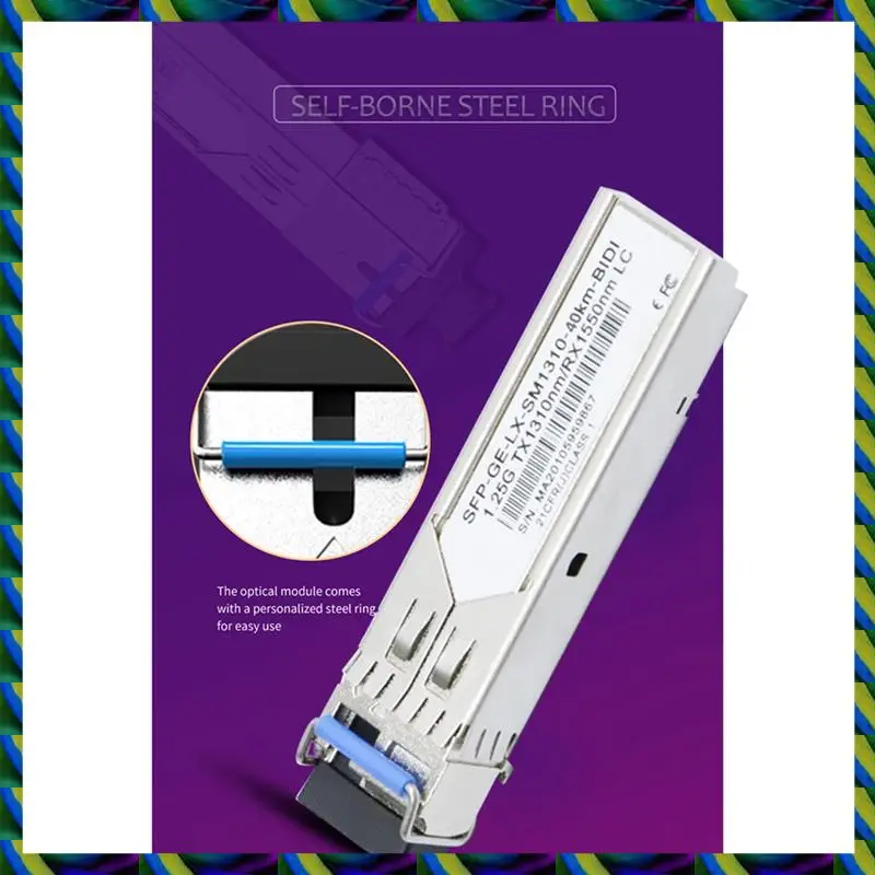 Daily 1Pair Gigabit Fiber SFP Module 1.25G Single Mode 40Km LC 1310Nm/1550Nm Compatible With Multiple Types Of Switches