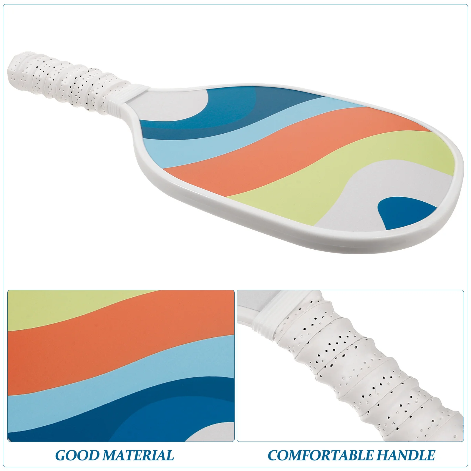 

Wooden Edge Pickleball Paddle Lightweight Outdoor Sports Racket Anti-Slip Grip Portable Game Set Paddles