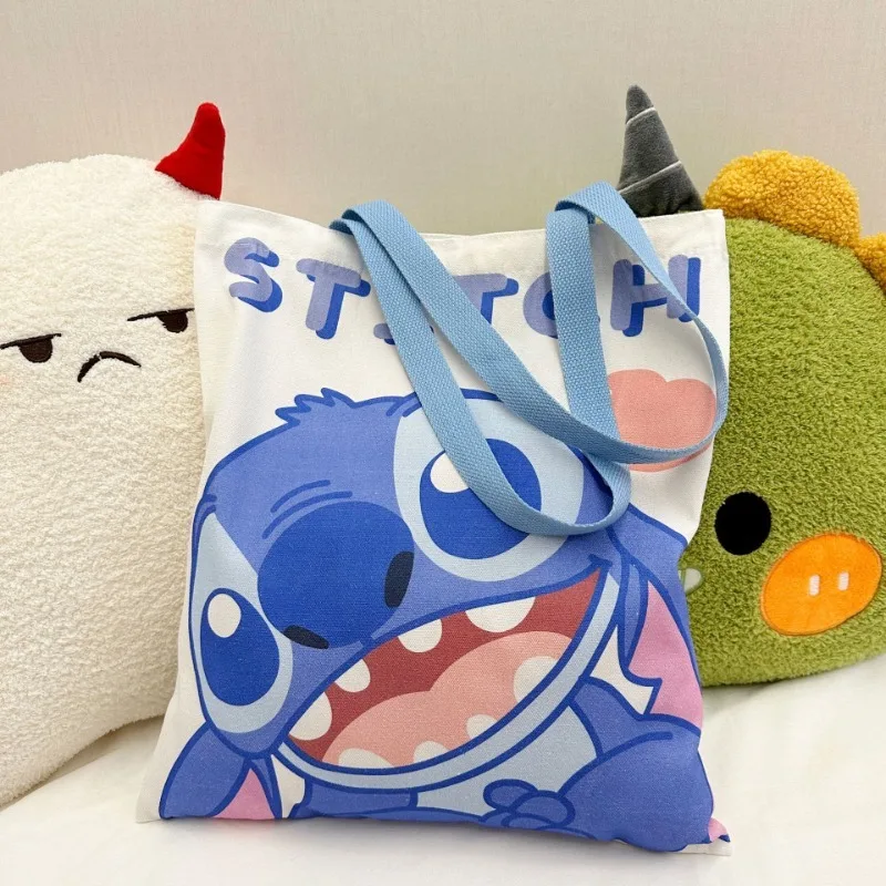 Torebka Stitch, urocza, kreskówkowa, duża pojemność, torebka na ramię, wielofunkcyjna torba płócienna.