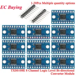 1Pc-20Pcs TXS0108E 8 Channel Logic Level Converter Module TTL Bi-Directional Mutual 3.3V 5V for Arduino Raspberry Pi TXB0108