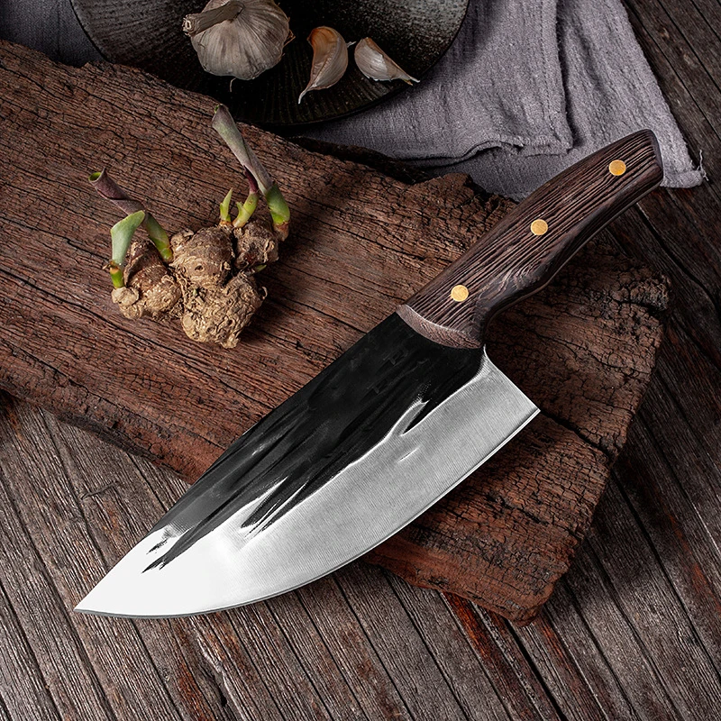 

CHUN Forged Chopping Knife Chinese Traditional Handmade Cleaver 5Cr15MoV Stainless Steel Kitchen Knives Meat Vegetable Cutlery