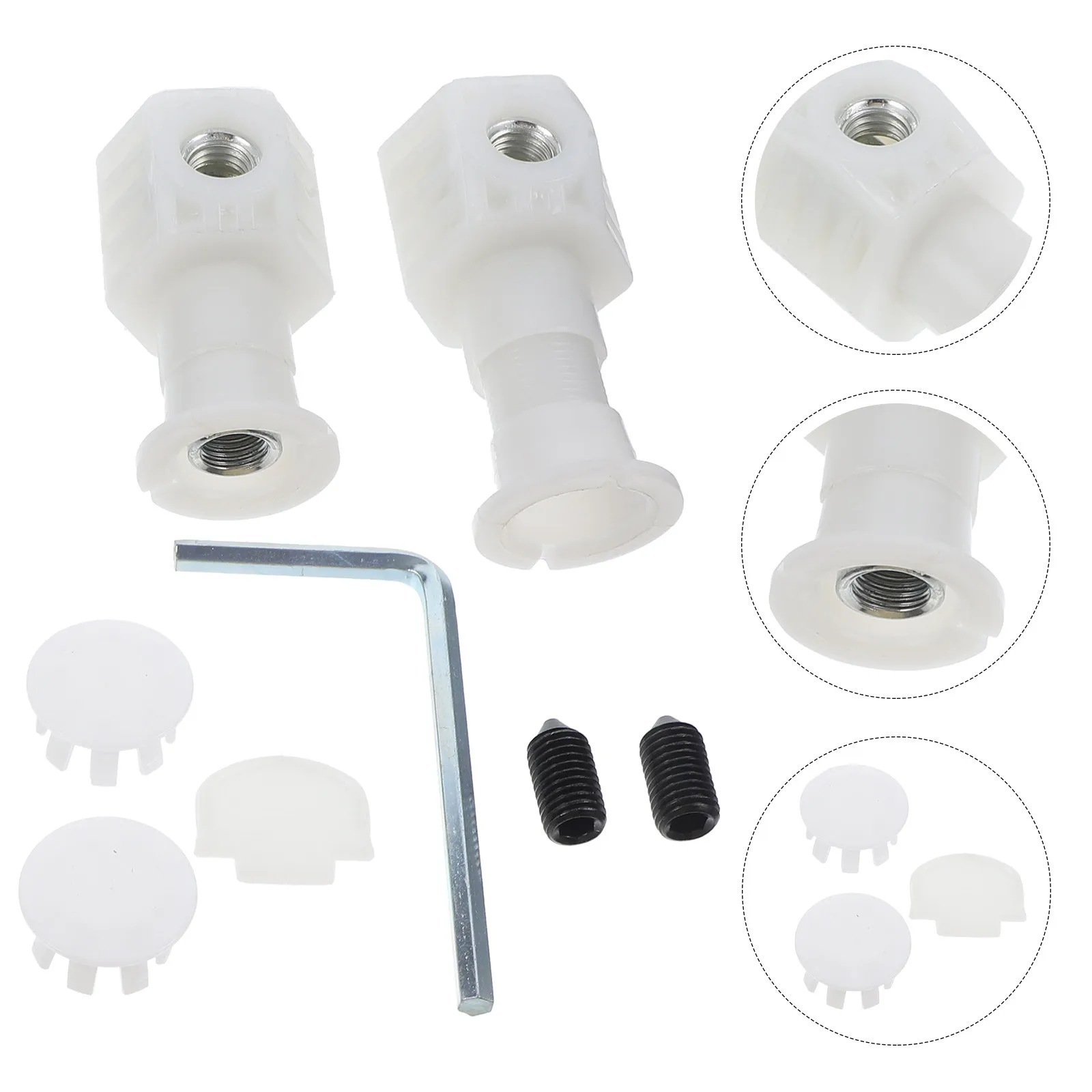 

1Set Toilet Screw Wall Mount Fixing Bolts Gasket Replacement Kit Strong Stable Corrosion Resistant Parts Toilet Screw