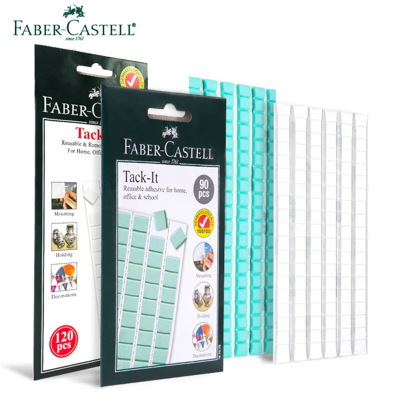 Faber-Castell-Pâte antiarina en argile, affiche, oeuvre de partenaires, sans trace, bain mural, adhésif double face, argile multifonctionnelle