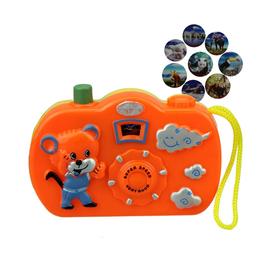 Caméra de jeu pour enfants, jouet éducatif de projection lumineuse, modèle animal, cadeau de noël ou d'anniversaire, 1 pièce